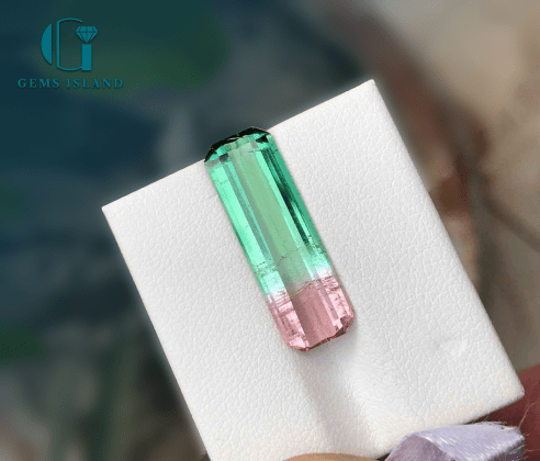 Beautiful Bi Color Tourmaline 5.85 Carats