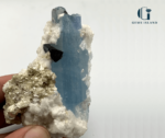 Aquamarine Specimen with Tourmaline, Mica, and Albite